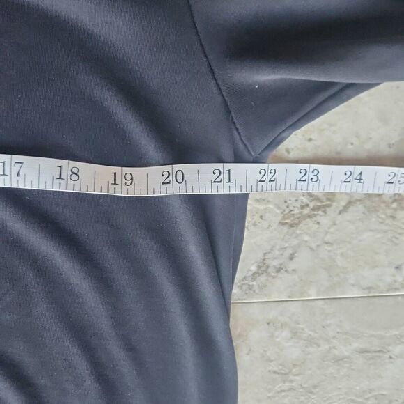 Comfortable v neck wrinkle free midi dress with pockets, plus - Picture 5 of 7